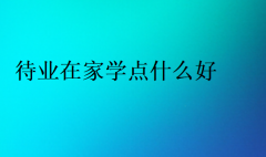 待业在家学点什么好(好找工作)
