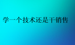 2025学一个技术还是干销售好